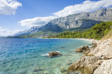 Adriyatik Denizi, Hırvatistan Avrupa'nın renkli güneşli yaz gün. 