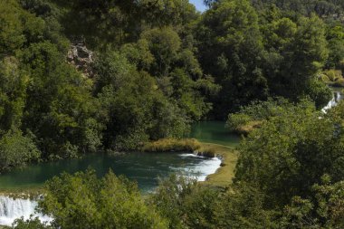 Milli Park Krka, Hırvatistan. Güzel sıcak yaz günü.
