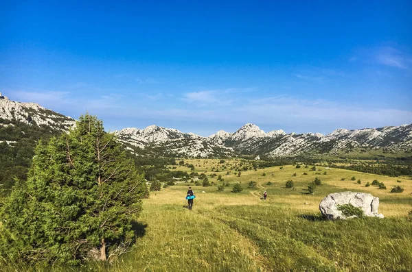 Paklenica Velebit Dağları Hırvatistan'da yürüyüş