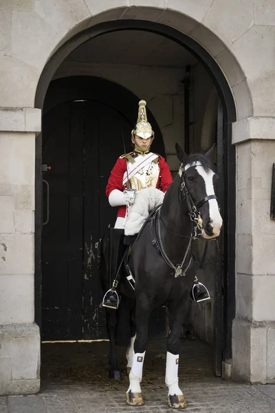 Soldier on the horse in London, England