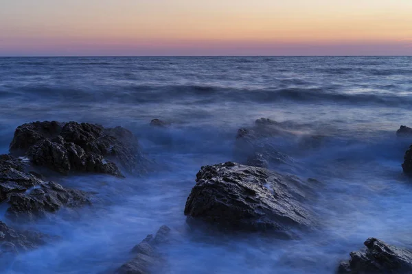 Wunderschönes Adriatisches Meer Bei Untergang Kroatien Europa — Stockfoto