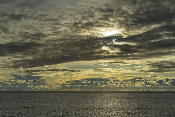 Adriyatik Denizi Hırvatistan, Europe, güzel gün batımı.