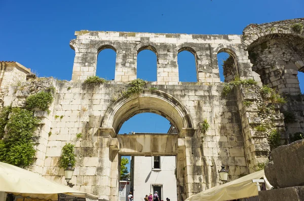 Split Croacia Mayo 2018 Hermoso Día Soleado Casco Antiguo Niza — Foto de Stock