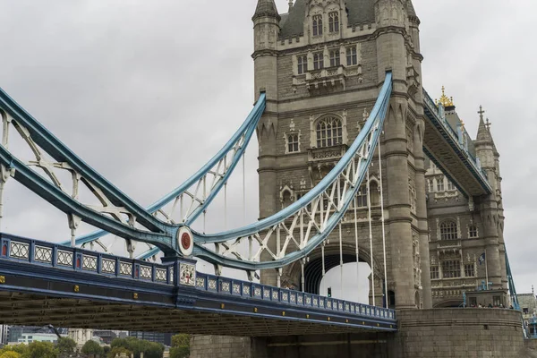 Londra Büyük Britanya Ekim 2017 Ayrıntılarını Güzel Tower Bridge Ngiltere — Stok fotoğraf