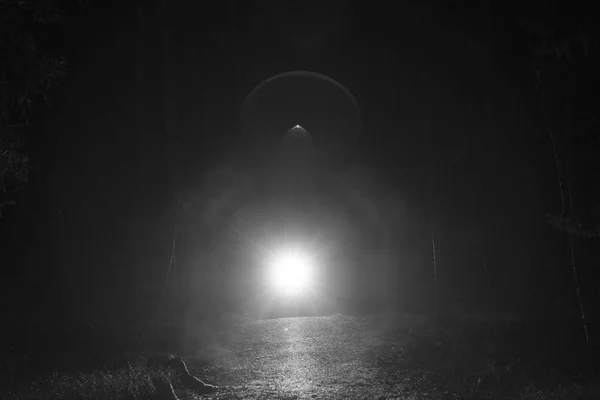 Blick Auf Lichtstrahl Der Nacht — Stockfoto