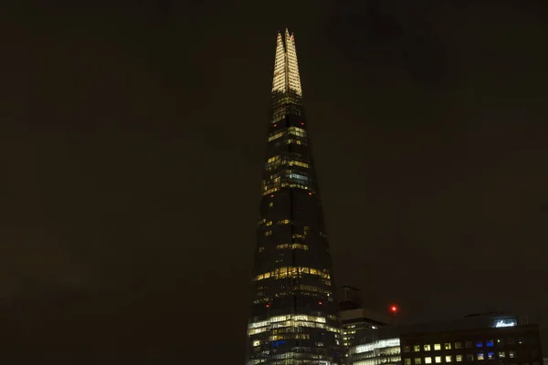 Londres Reino Unido Octubre 2017 Escena Nocturna Ciudad Niza Aire — Foto de Stock