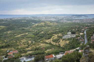Valley, Dalmaçya evlerin görünümü