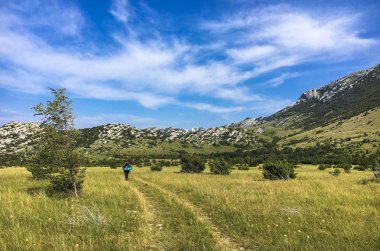 Paklenica Velebit Dağları Hırvatistan'da yürüyüş