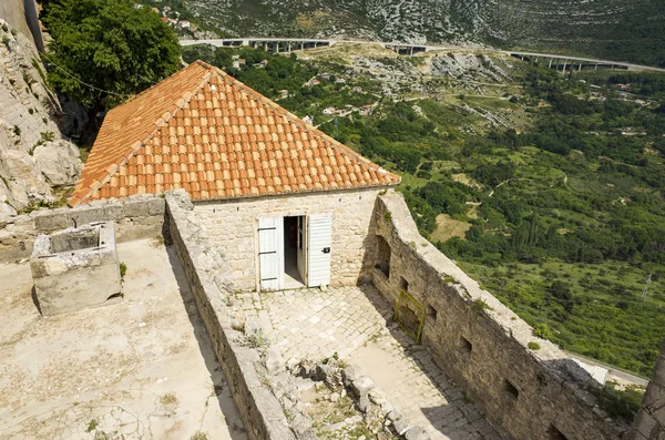 Fortaleza Klis Las Afueras Ciudad Split Dalmacia Croacia Hermosas Ruinas — Foto de Stock