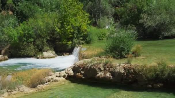 Національний Парк Крка Хорватія Приємно Теплий Літній День — стокове відео