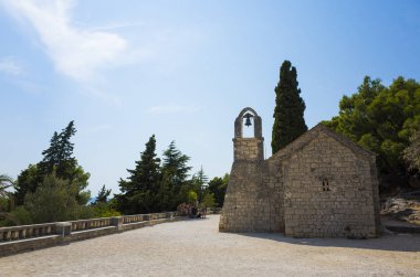 Split, Hırvatistan, 17 Ağustos 2018, güzel güneşli bir günde eski şehir, Nice açık havada Dalmaçya popüler turistik kentin.