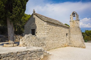 Split, Hırvatistan, 17 Ağustos 2018, güzel güneşli bir günde eski şehir, Nice açık havada Dalmaçya popüler turistik kentin.