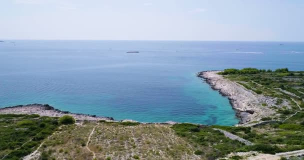 Prachtige Natuur Landschap Van Adriatische Zee Dalmatia Kroatië Europa — Stockvideo