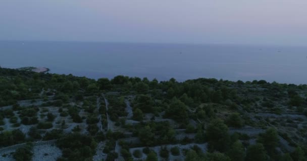 Prachtige Natuur Landschap Van Adriatische Zee Dalmatia Kroatië Europa — Stockvideo
