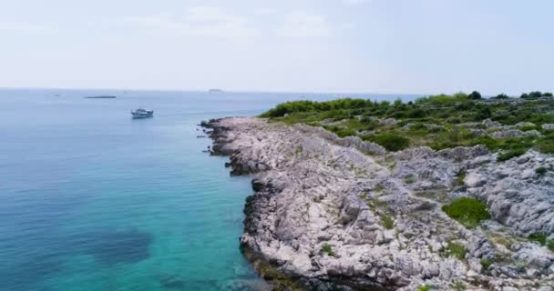 Природа Ландшафт Адриатического Моря Далмации Хорватия Европа — стоковое видео