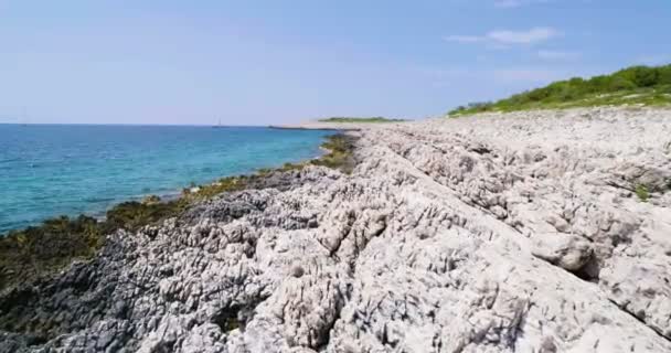 Vacker Natur Och Landskap Adriatiska Havet Dalmatien Kroatien Europa — Stockvideo