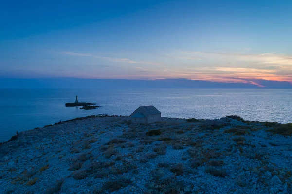 Красиві Повітряна Фото Razanj Далмації Хорватія Європі Ніцца Природою Краєвид — стокове фото
