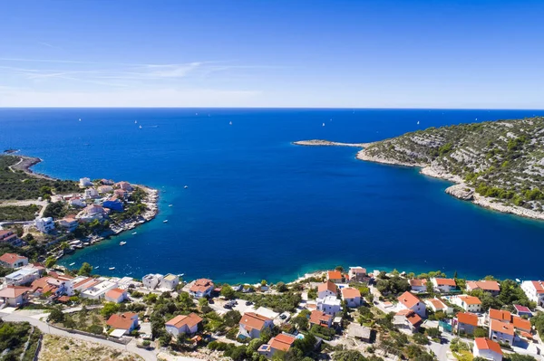 Beautiful Aerial Photo Razanj Dalmatia Croatia Europe Nice Nature Landscape — Stock Photo, Image