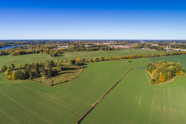 doğa manzara sonbahar sezonu havadan görünümü
