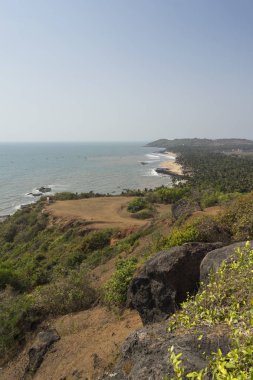 gündüz okyanus kıyı şeridi nin doğal görünümü, seyahat konsepti