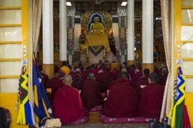 Elbise açık havada Shaolin Budist Monks 