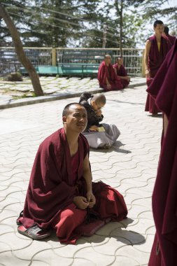 Elbise açık havada Shaolin Budist Monks 