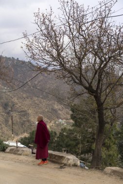 Shaolin Budist Keşiş Robe açık havada 