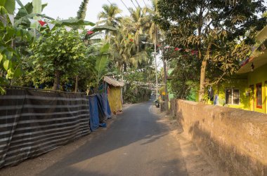 geleneksel mimari ve avuç içi ile Hint şehir sokaklarında yürüyüş  