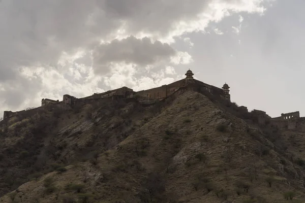 Jaipur Hindistan Amber Fort Construction Görünümü — Stok fotoğraf