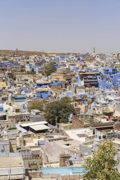 Widok Tradycyjnej Architektury Błękitnego Miasta Jodhpur Indie Zdjęcia Stockowe bez tantiem