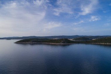 gündüz tropikal adaların havadan görünümü  