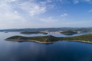 gündüz tropikal adaların havadan görünümü  