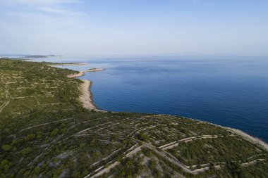 gündüz tropikal adaların havadan görünümü  