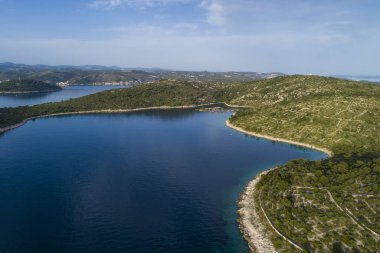 gündüz tropikal adaların havadan görünümü  
