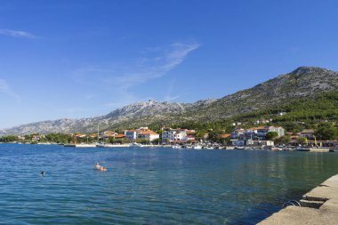 Yazın güzel deniz manzarası