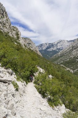 Gündüzleri kayalık dağın muhteşem manzarası