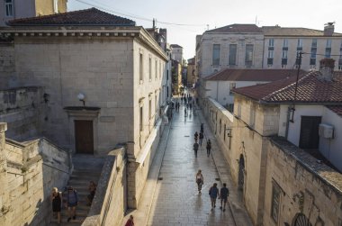 Avrupa 'nın güzel sokak manzarası