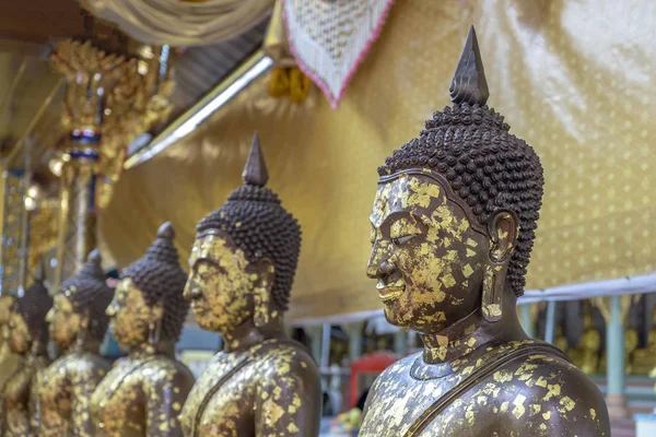 View Many Buddha Statue Thailand — Stock Photo, Image