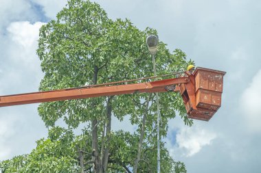 Ampulleri kaldırmak için vinç kullanın.