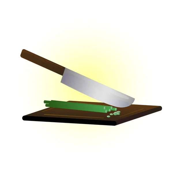 Cutting Knife Vector Illustration — Stock Vector