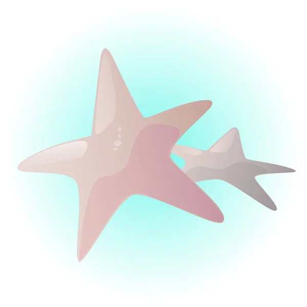 Petite Illustration Vectorielle Étoile Mer — Image vectorielle