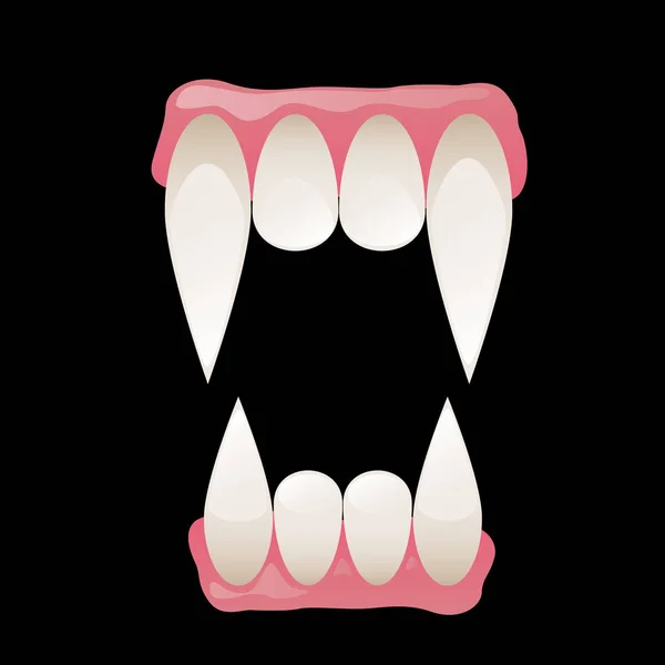 Vampire Fangs Vector Illustration — Stock Vector