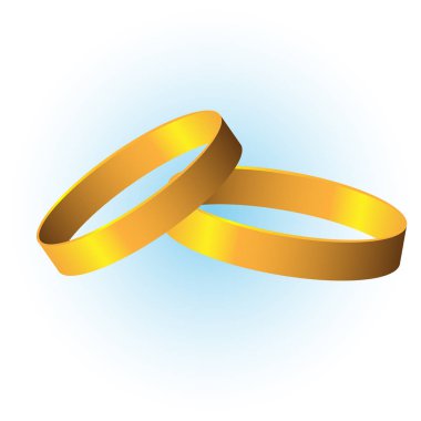 Klasik alyans vektör çizim