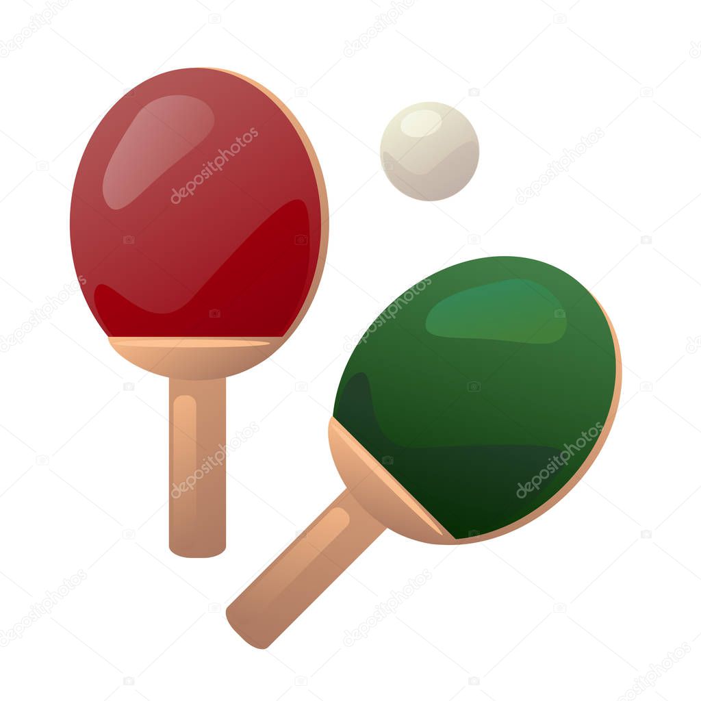 Ping pong vector illustration