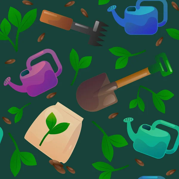 Dikişsiz desen vektör çizim Bahçe