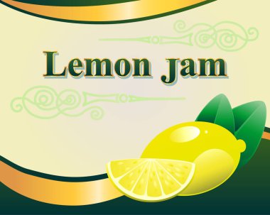 limon reçel etiket tasarım şablonu