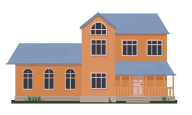 Müstakil Ev vektör çizim