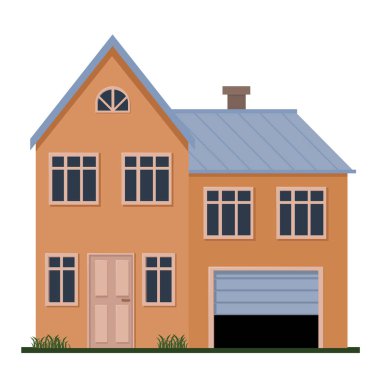 Müstakil Ev vektör çizim