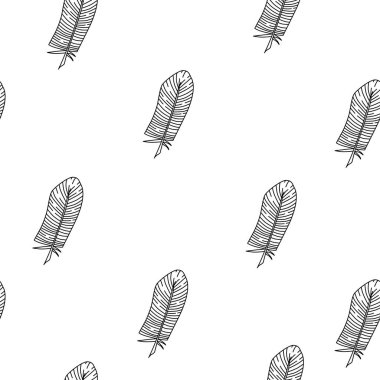 Dikişsiz desen tüyler