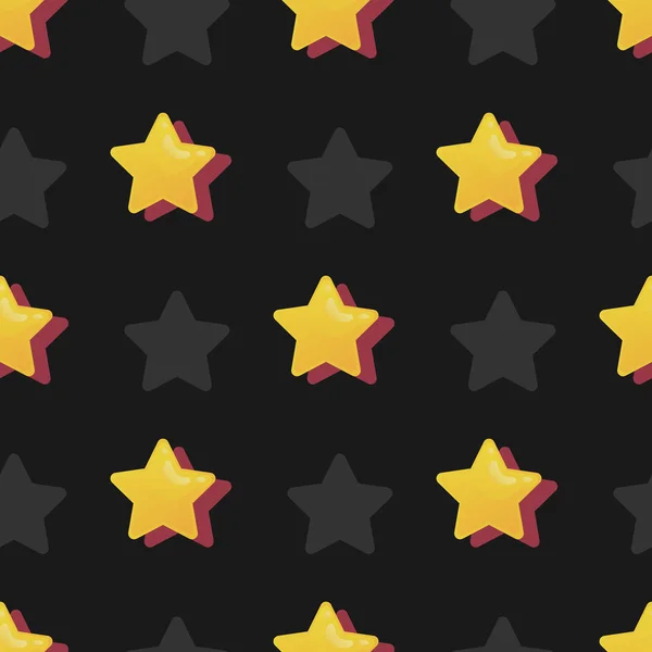 Estrellas patrón sin costuras — Vector de stock